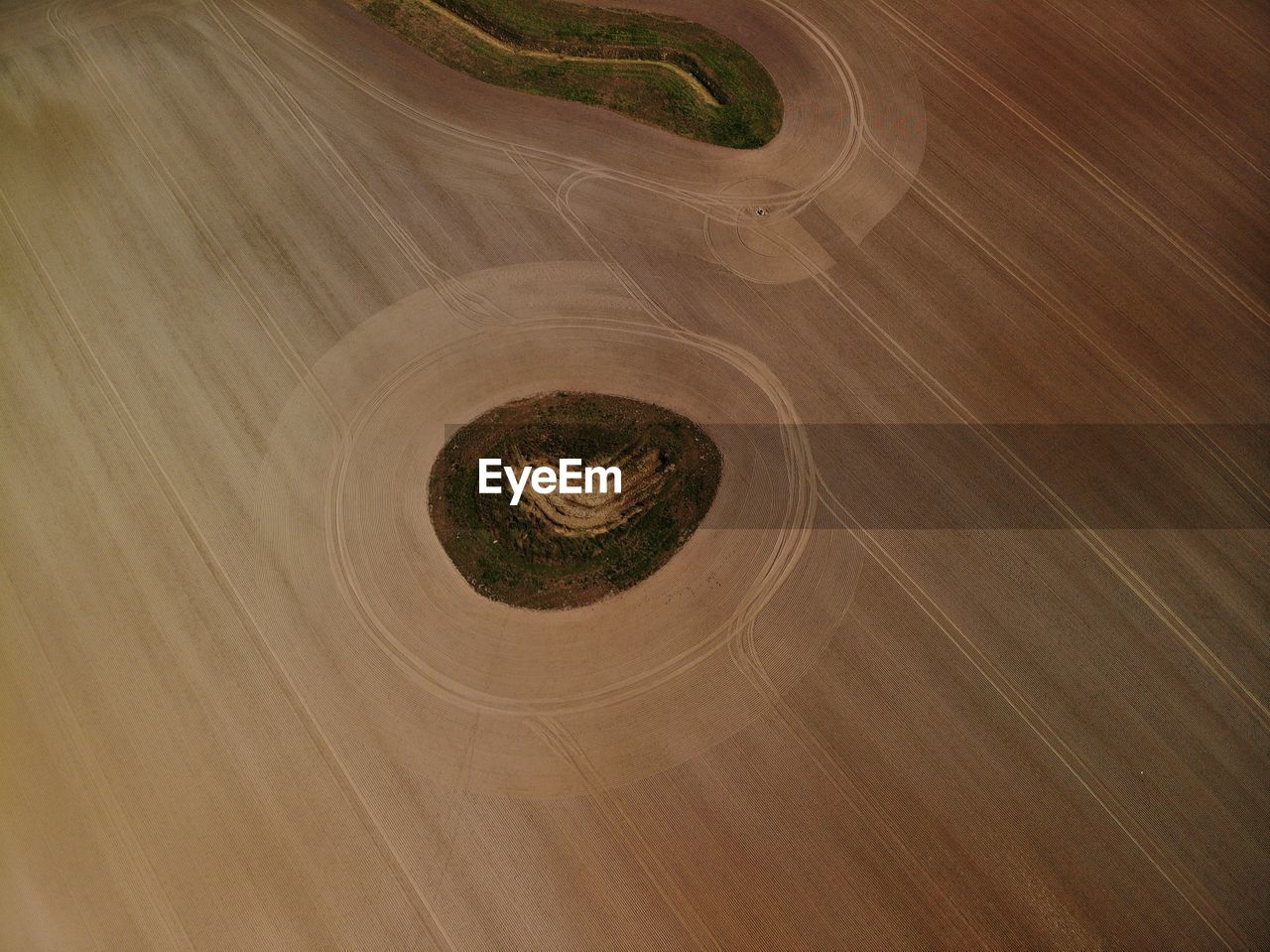 Aerial view of farm