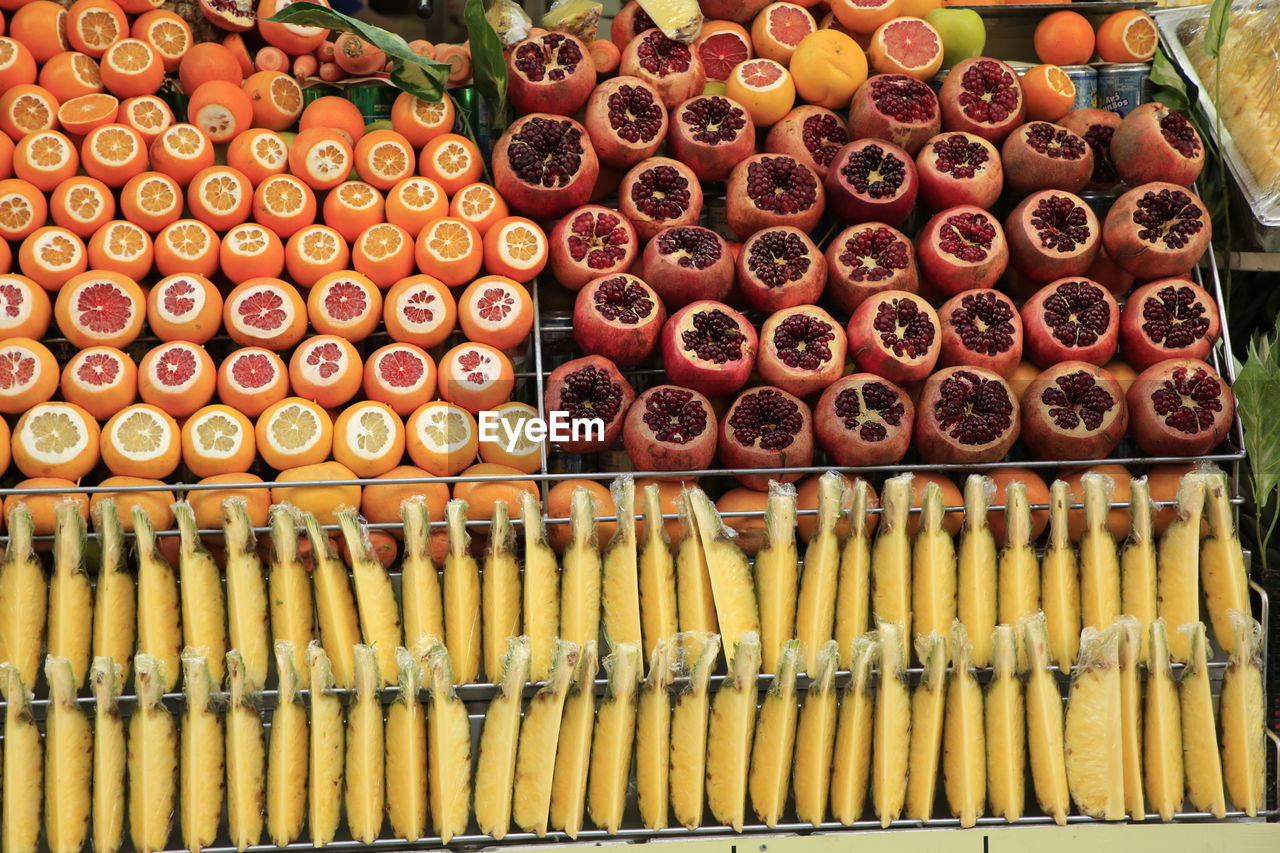 Close-up of candies for sale in market