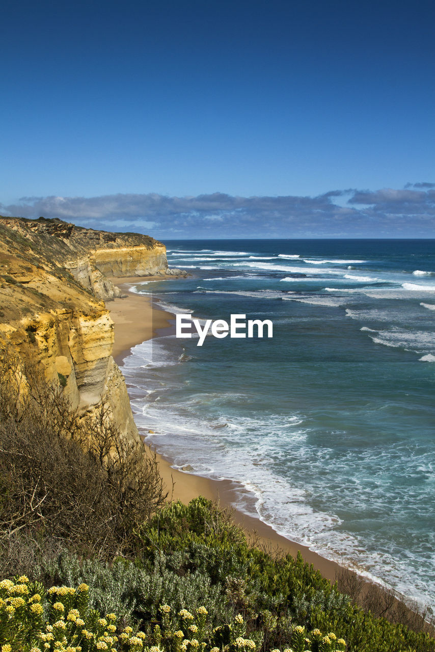 SCENIC VIEW OF SEA AGAINST BLUE SKY