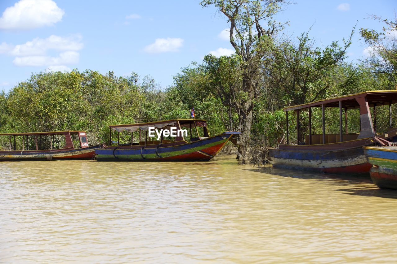 SCENIC VIEW OF RIVER WITH TREES IN BACKGROUND