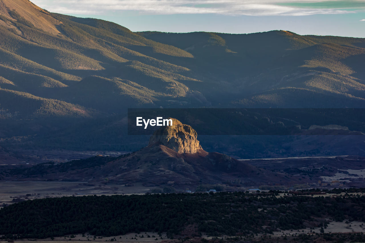 View of a mountain range