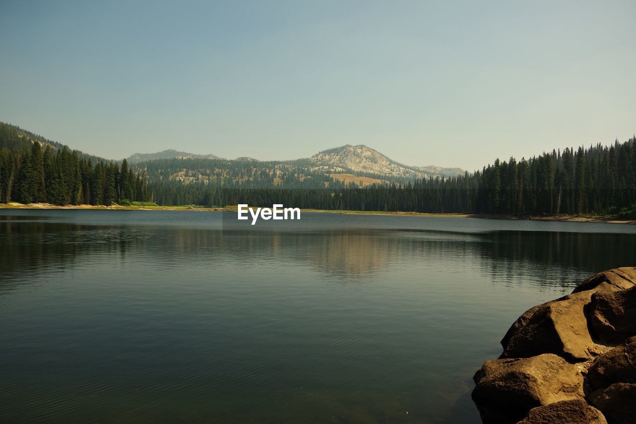 Scenic view of lake