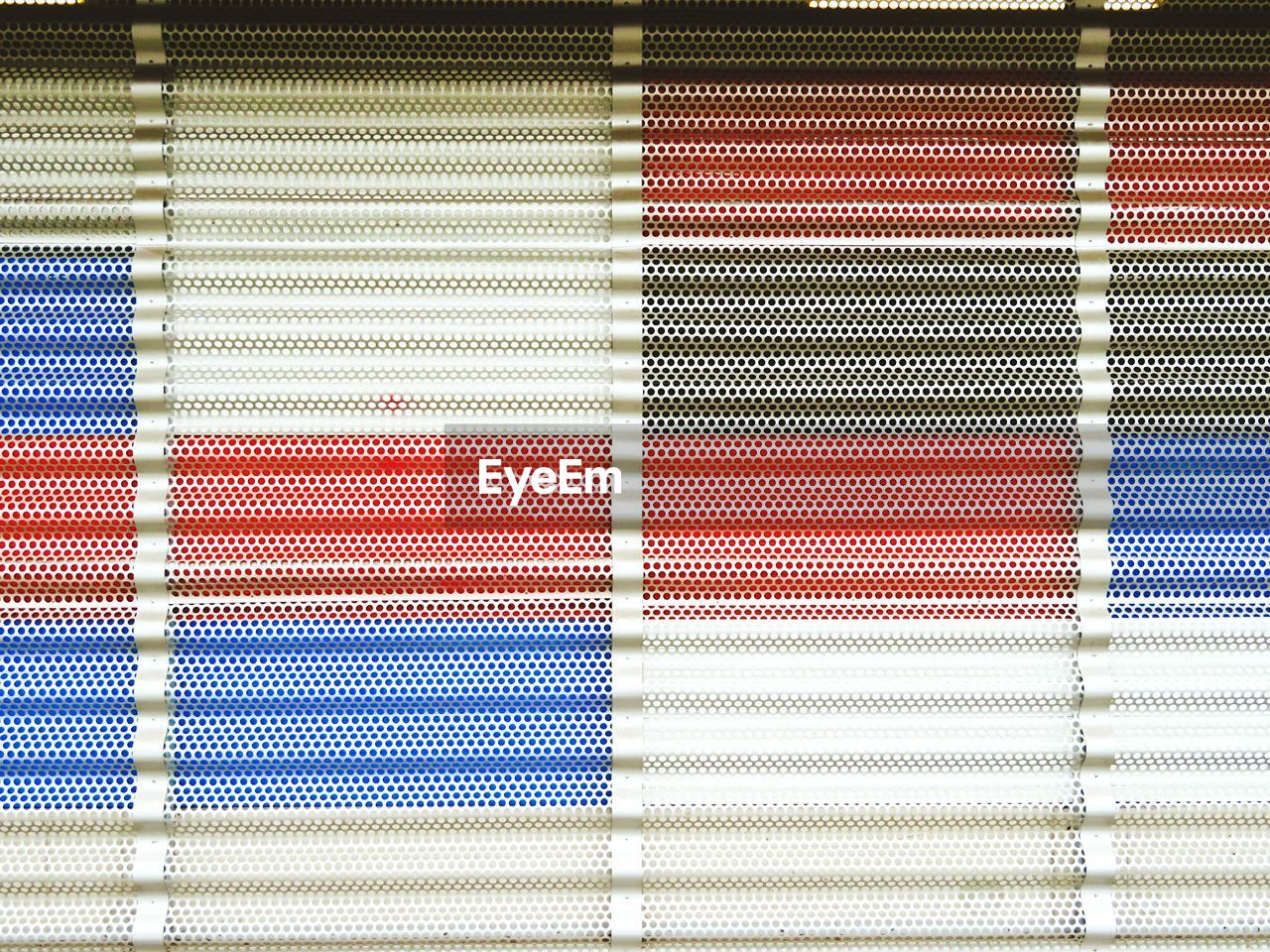 Full frame shot of multi colored shutter