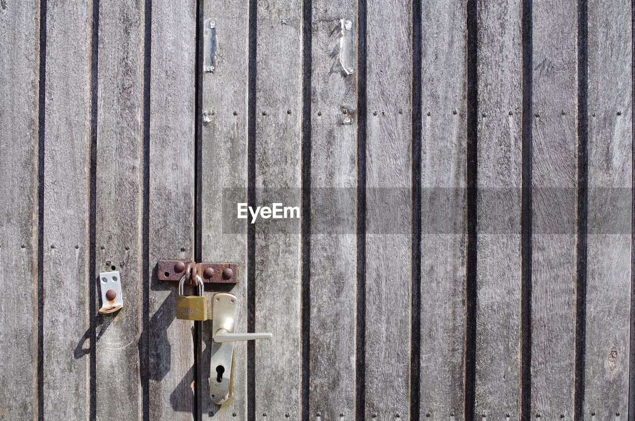 Full frame shot of wooden door