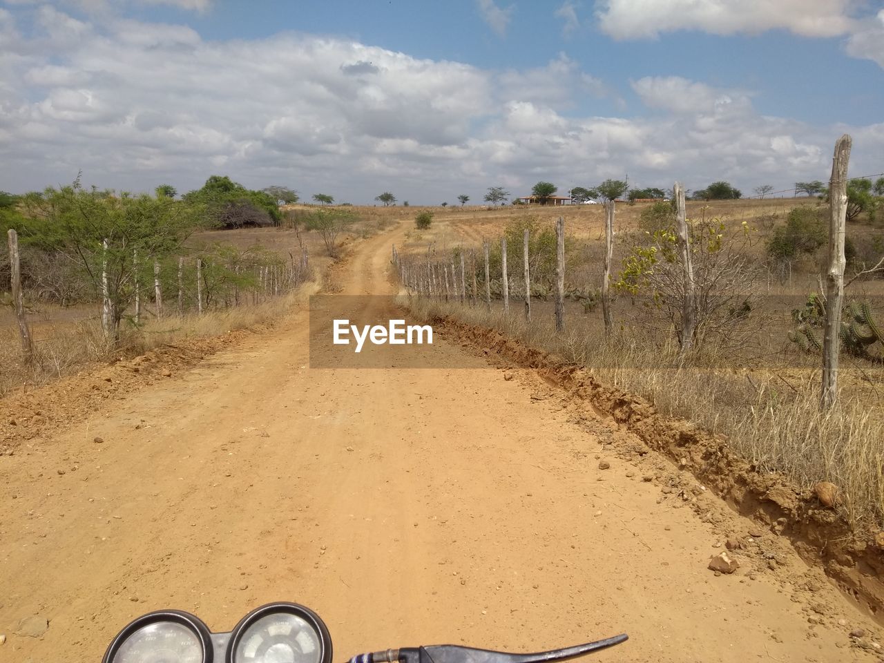 VIEW OF DIRT ROAD ON FIELD