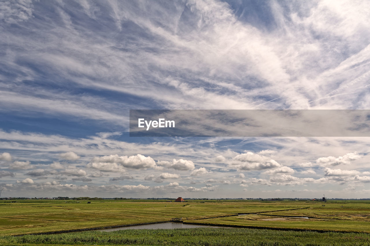 VIEW OF AGRICULTURAL FIELD AGAINST SKY