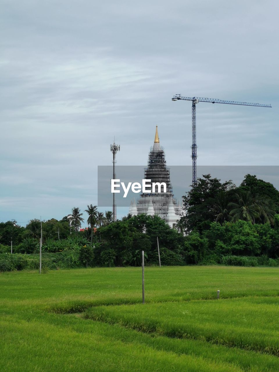 Built structure on land against sky