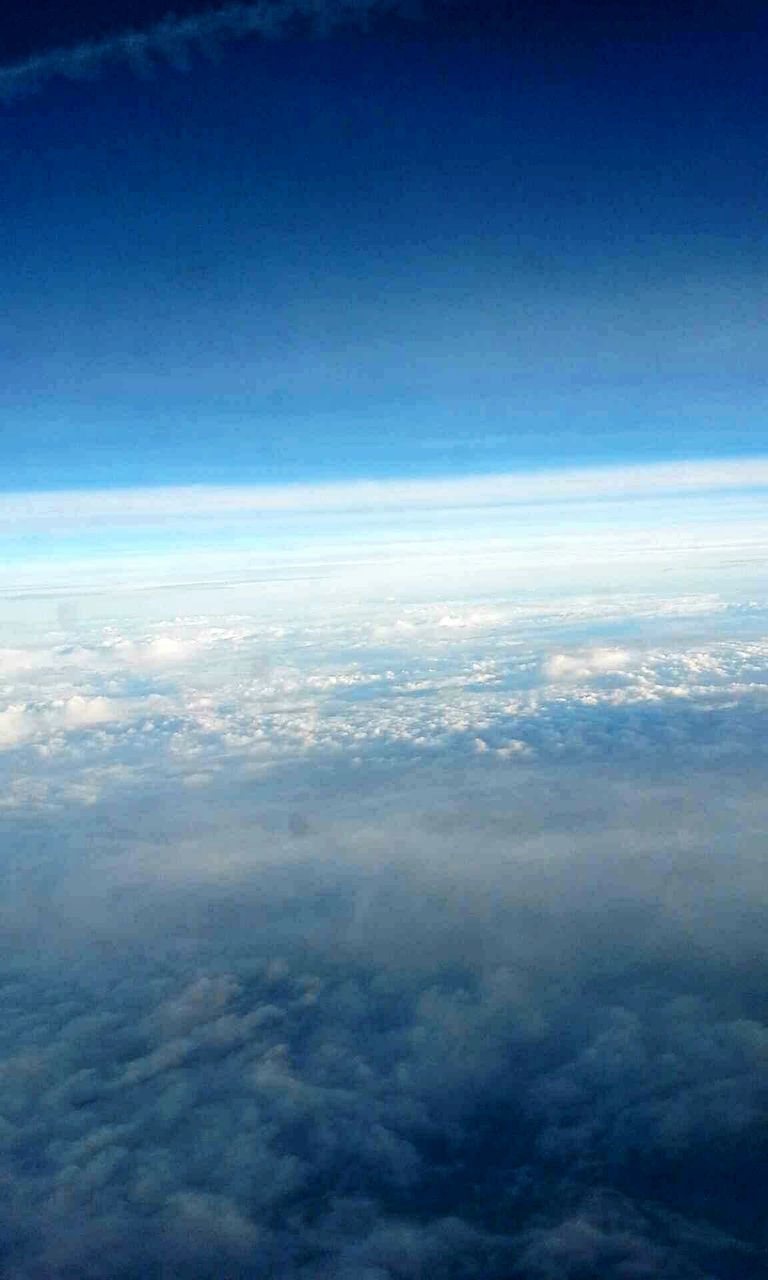 Majestic shot of clear sky with cloudscape