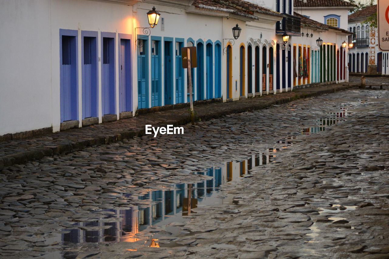 Street amidst buildings in city