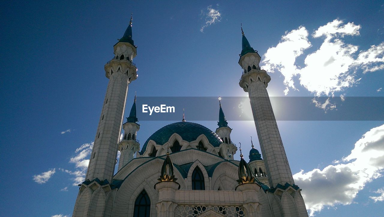 Beautiful islamic architecture, the beautiful kul sharif mosque of kazan, tatarstan, russia. 