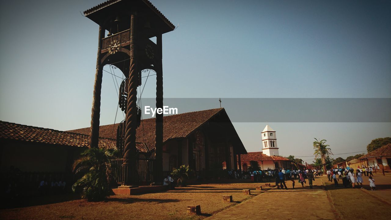 VIEW OF TEMPLE AGAINST CLEAR SKY