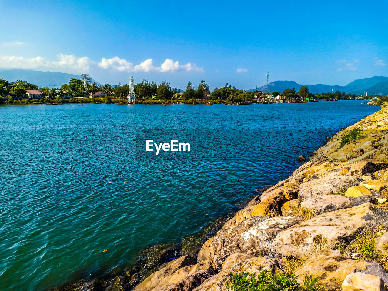 River bank and revetment