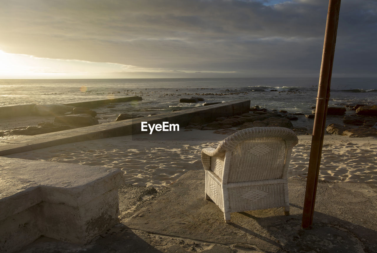 PANORAMIC VIEW OF BEACH AGAINST SKY