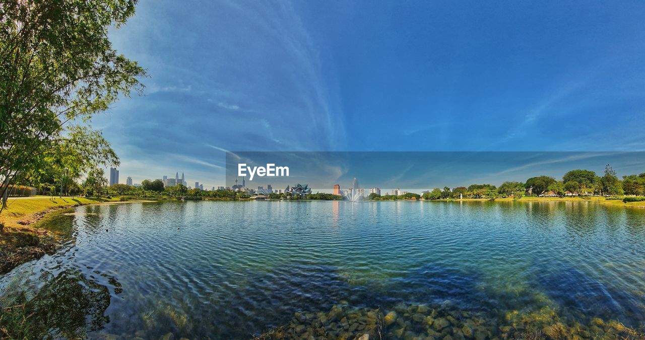 VIEW OF LAKE AGAINST SKY