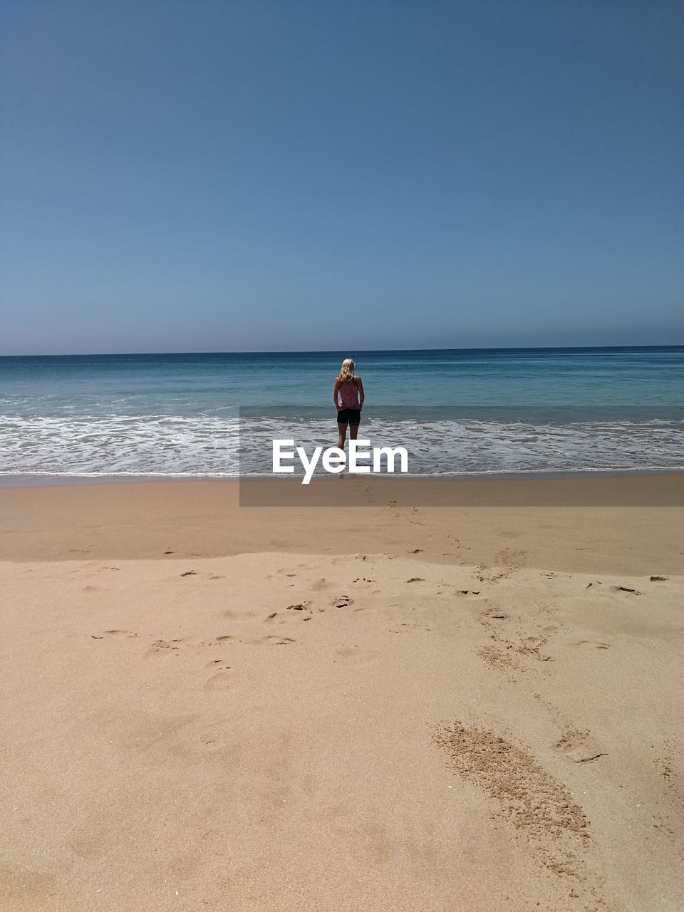 Woman on beach 