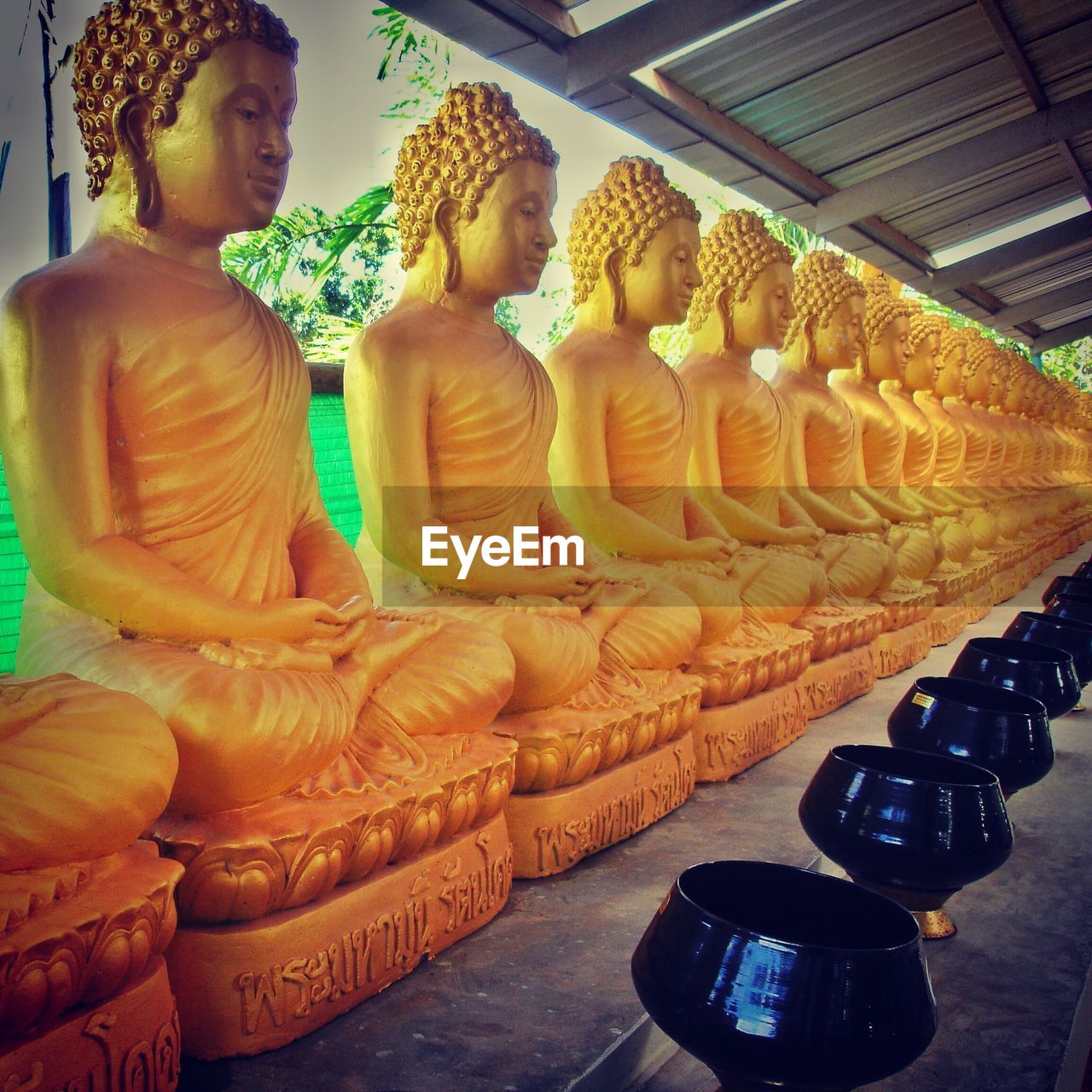 Buddha statues in temple