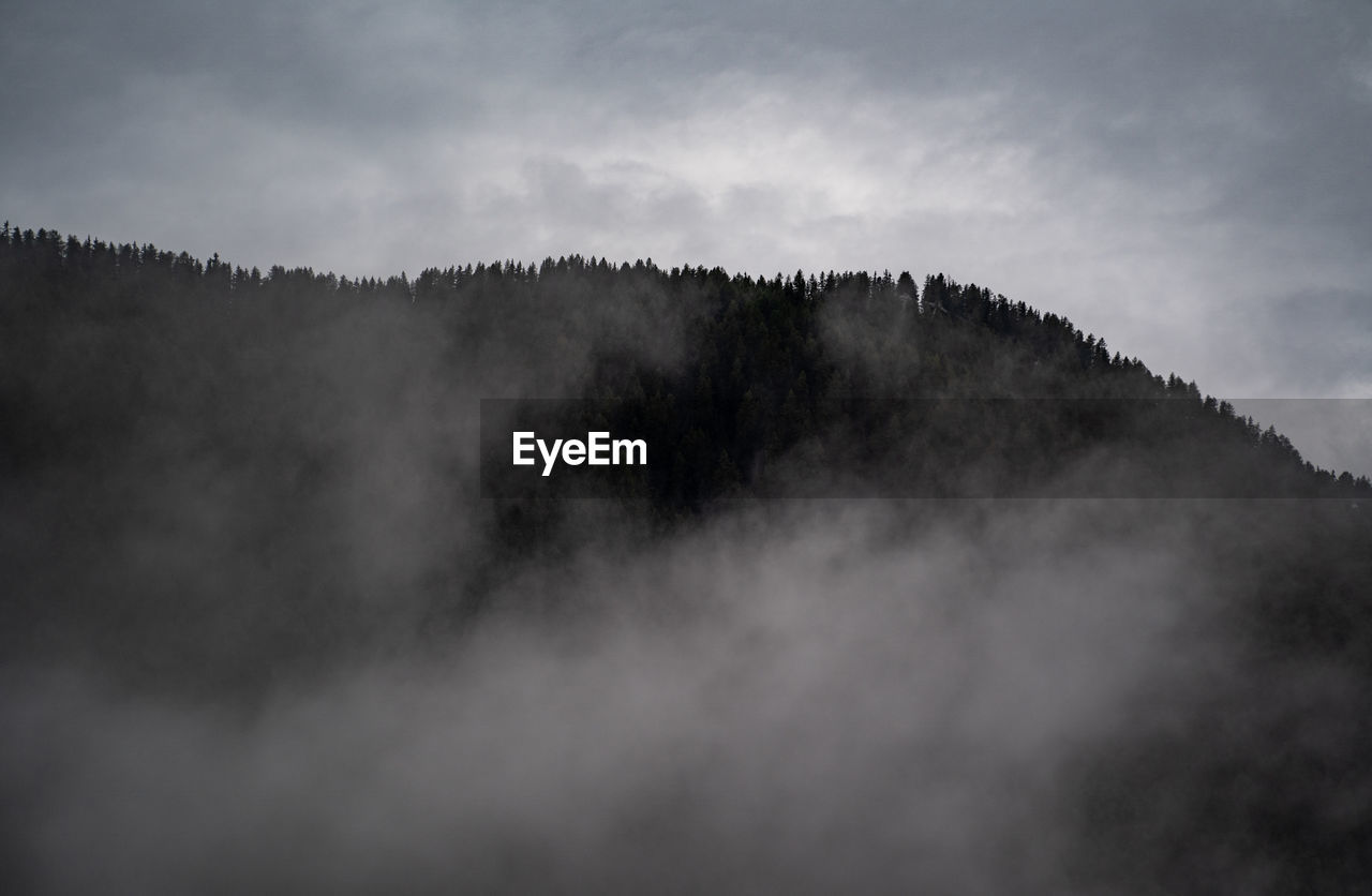 Scenic view of mountain against sky