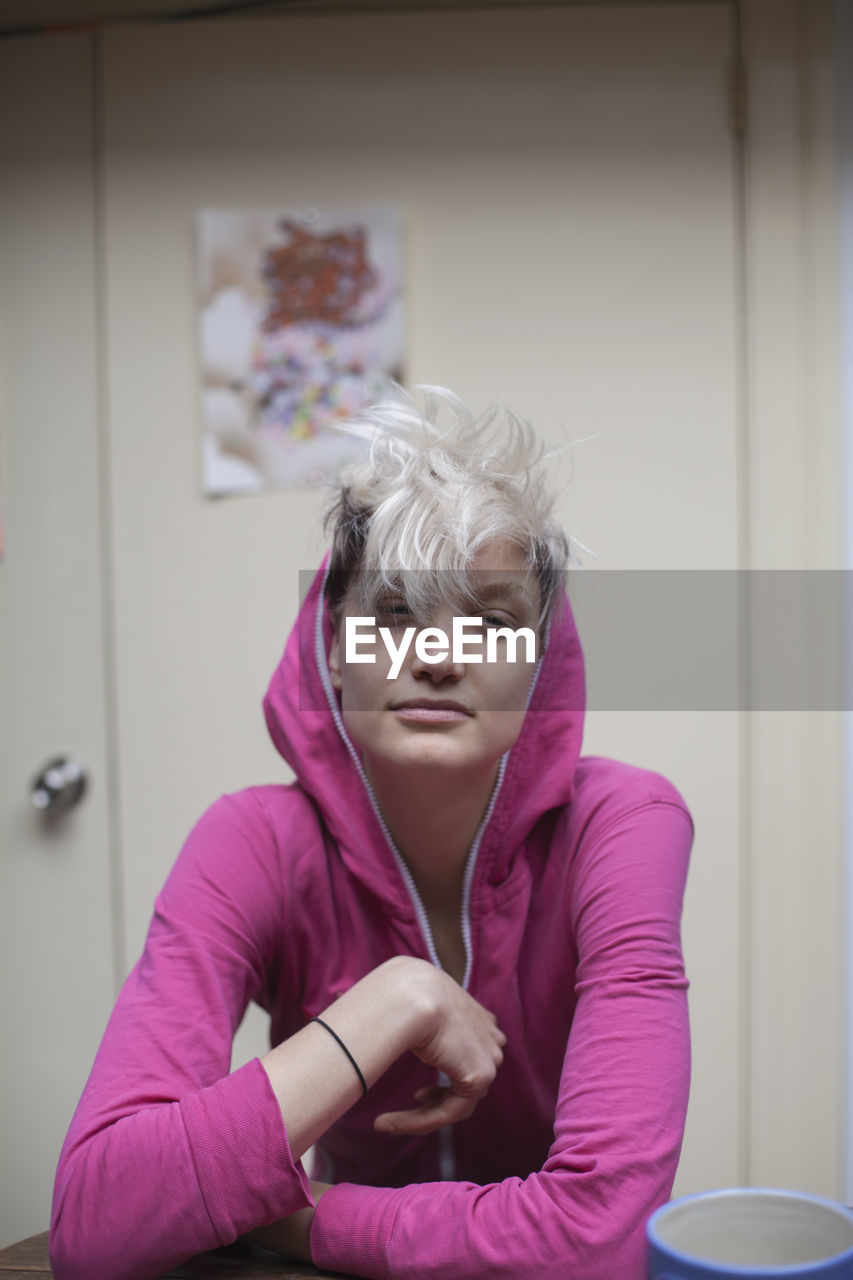 Young woman hanging out in her apartment