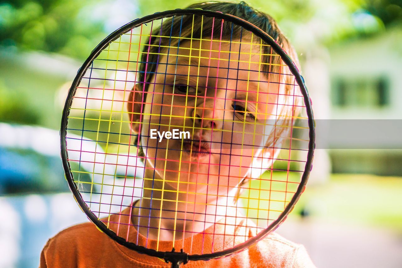 Close-up portrait of boy