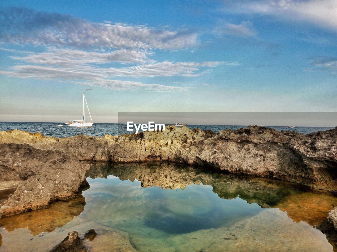 IDYLLIC VIEW OF BEACH AGAINST SKY