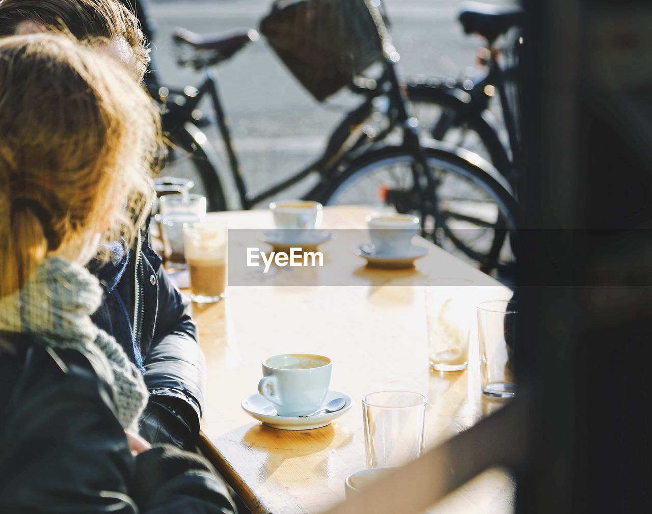 People sitting at cafe