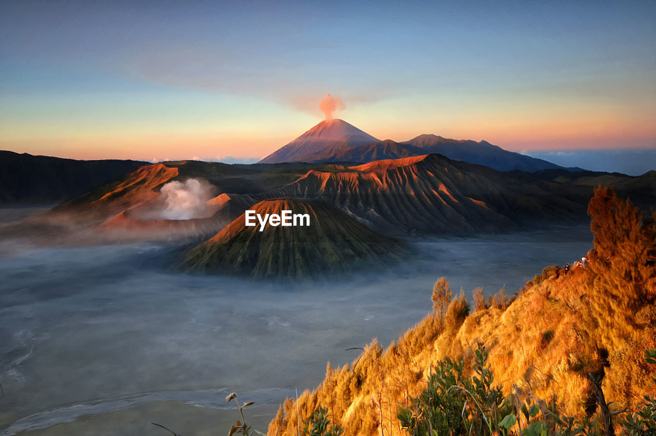 Beautiful view bromo mountain