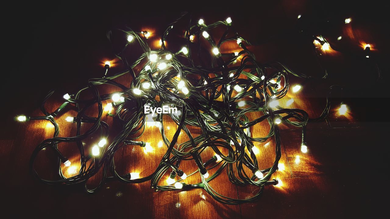 Tangled christmas lights