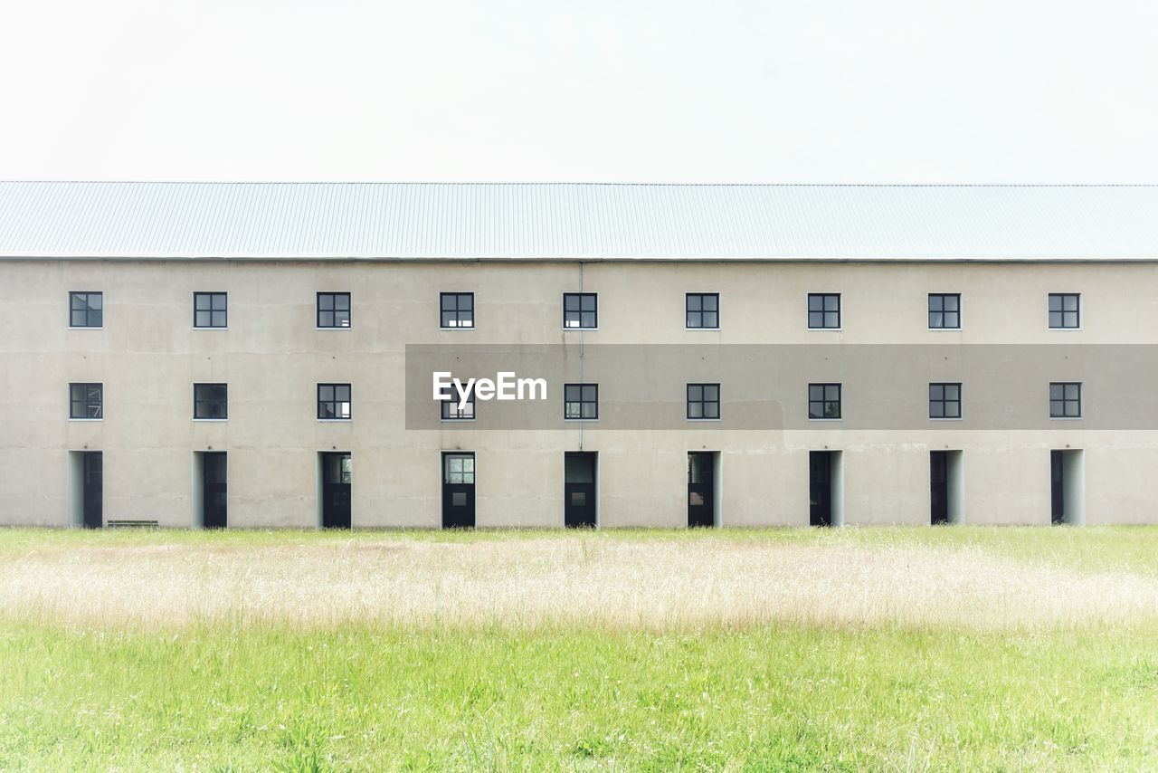 Exterior of building against clear sky