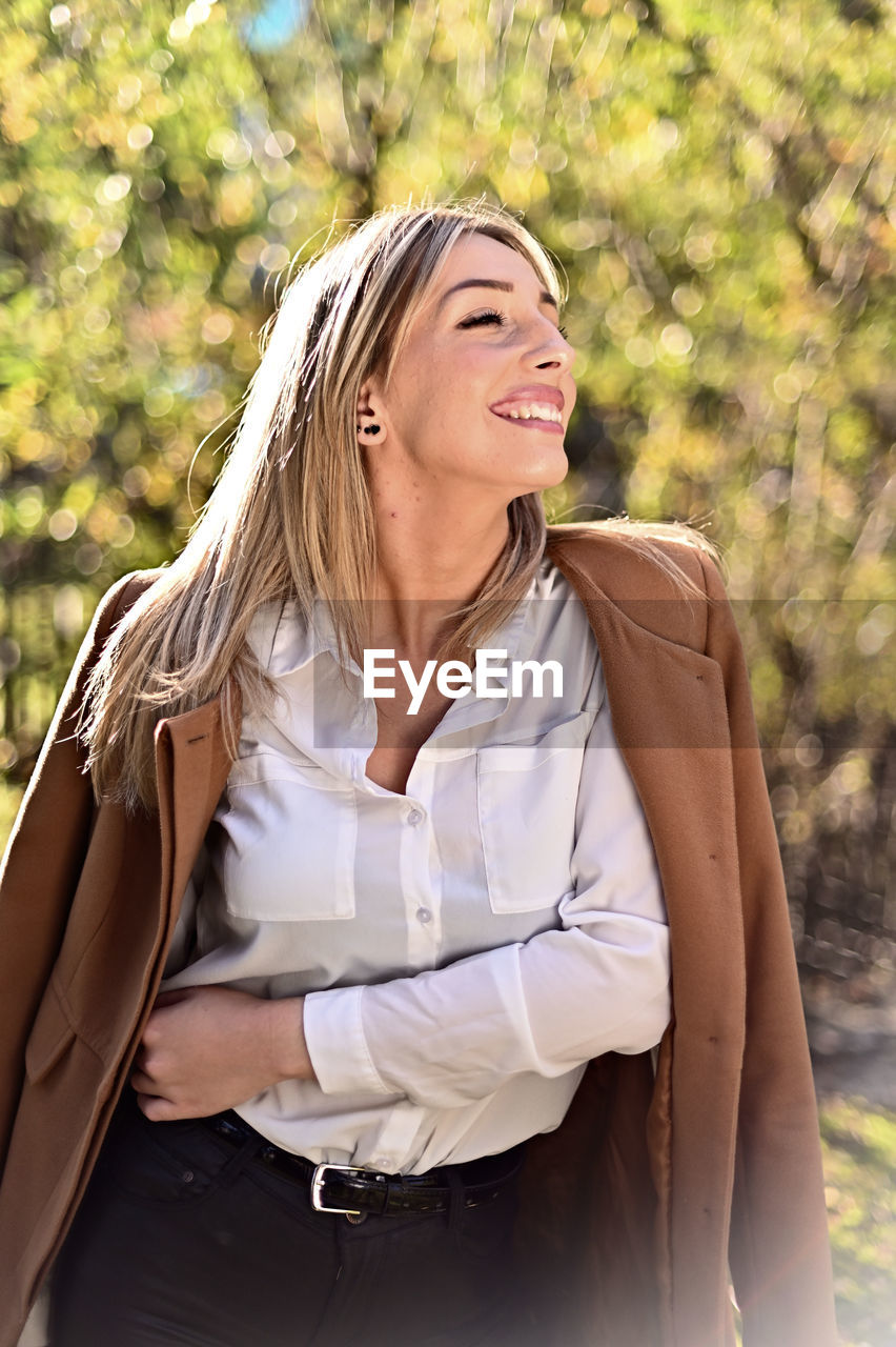 Portrait of a smiling young woman