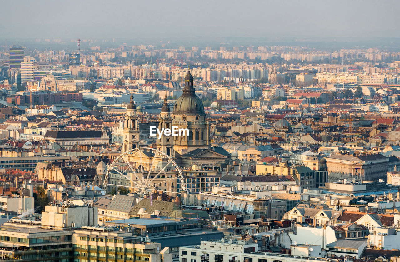 Saint stephen basilica with budapest city, hungary