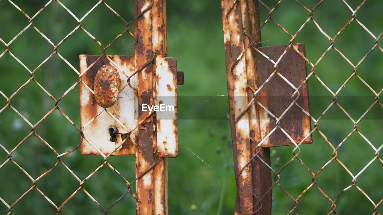 Close-up of chainlink fence