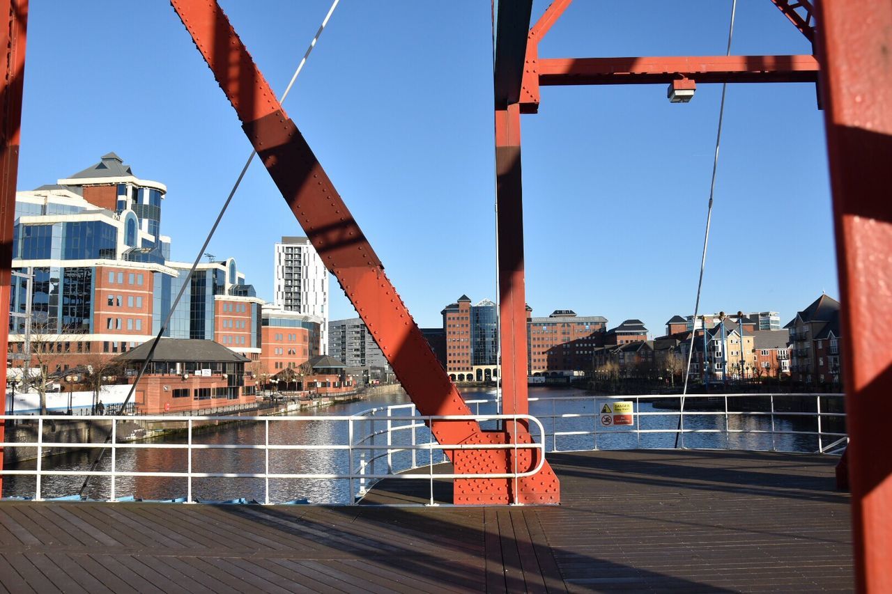 MODERN CITYSCAPE AGAINST SKY