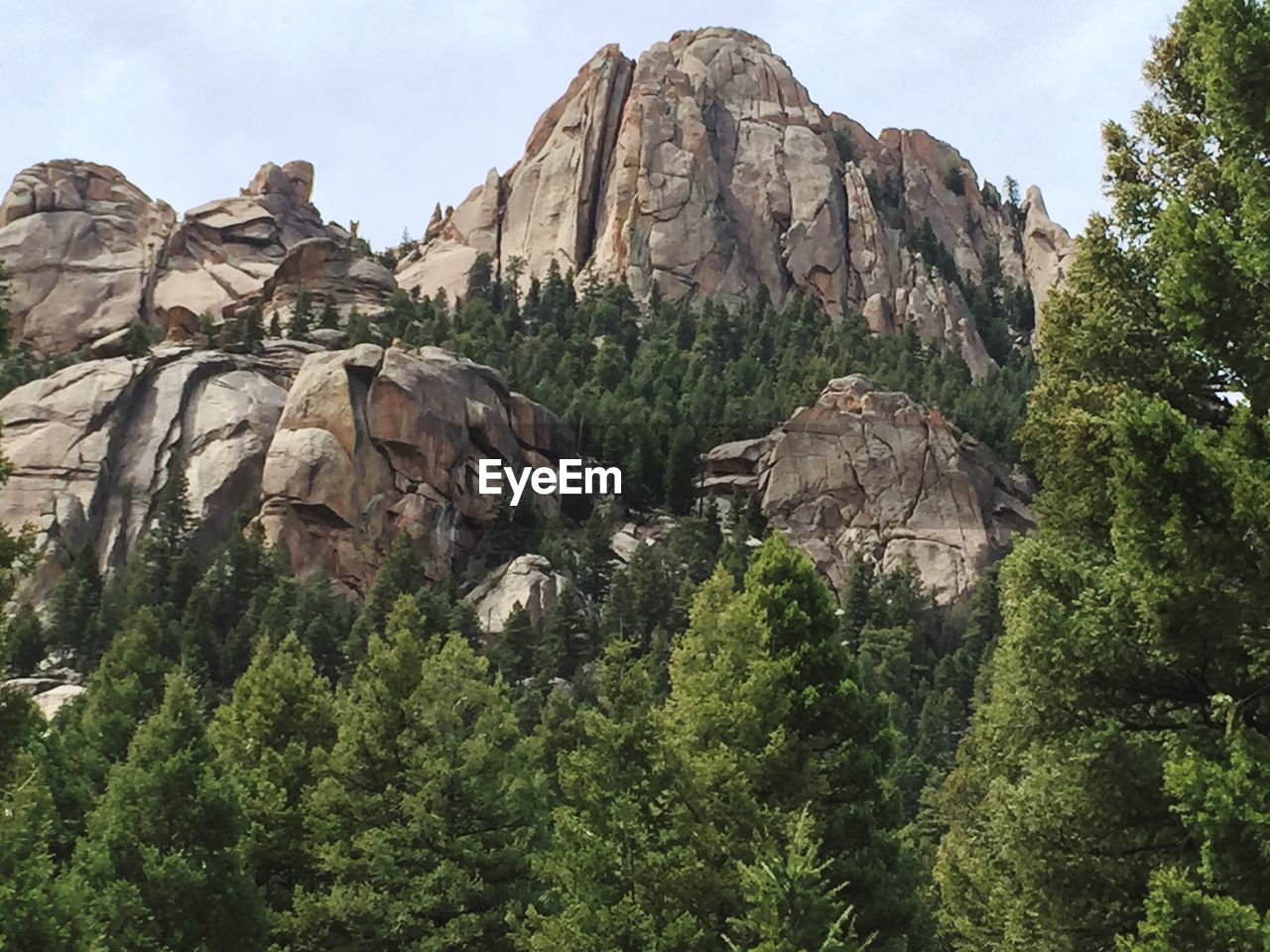 Scenic view of rocky mountains against sky