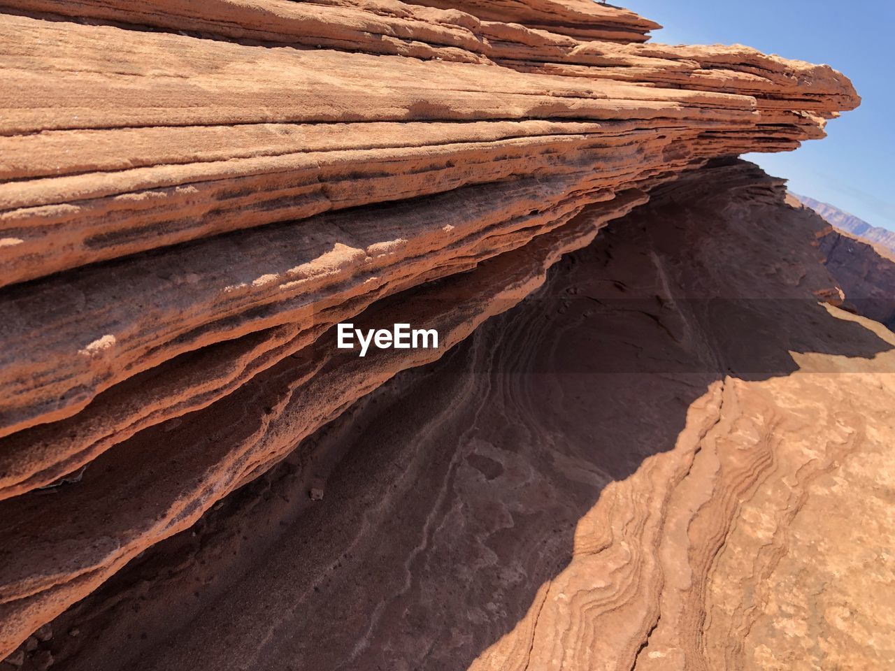 Rock formations on land