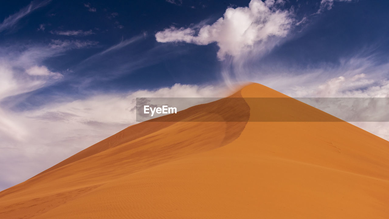 Scenic view of desert against sky