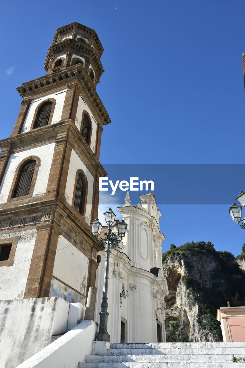 A church of the old town of atrani in amalfi coast. 