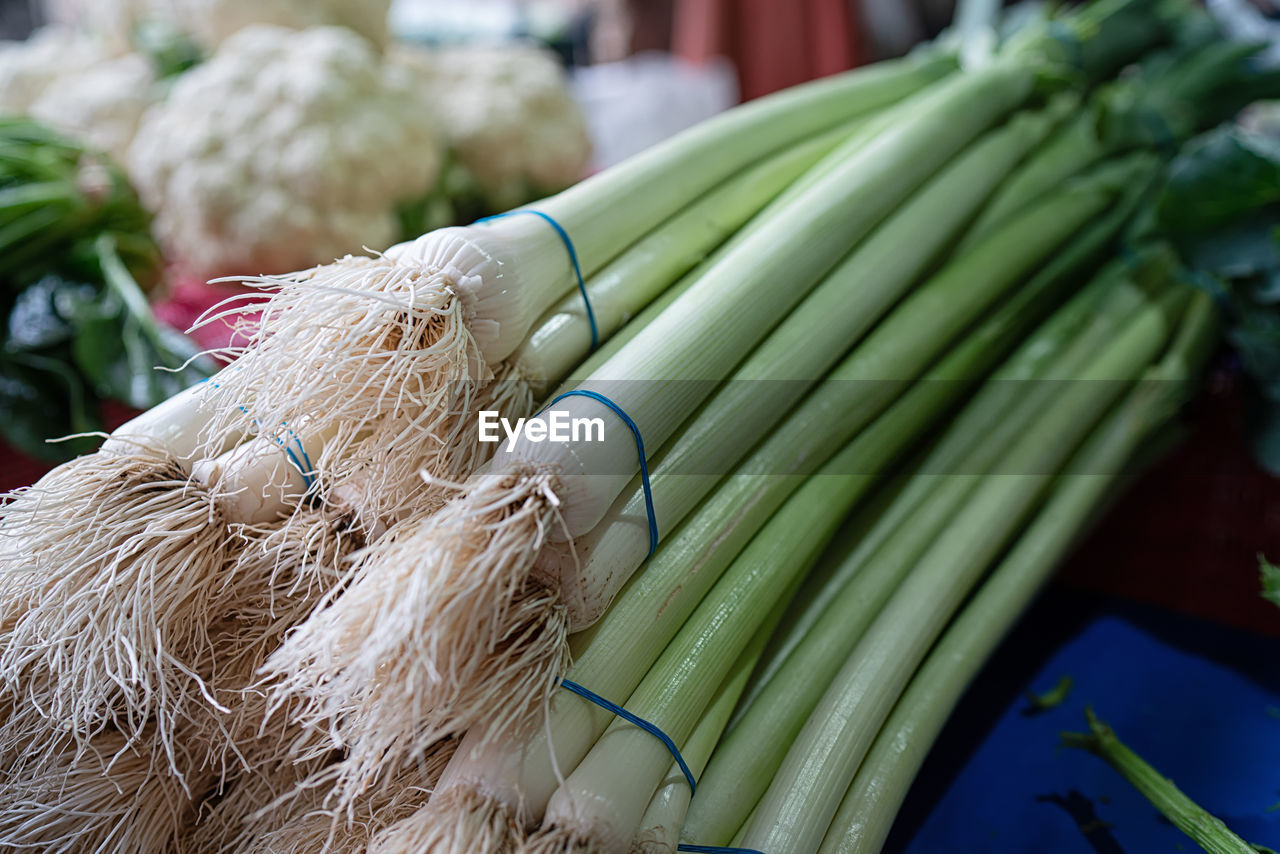 Close-up of vegetables for sale in market