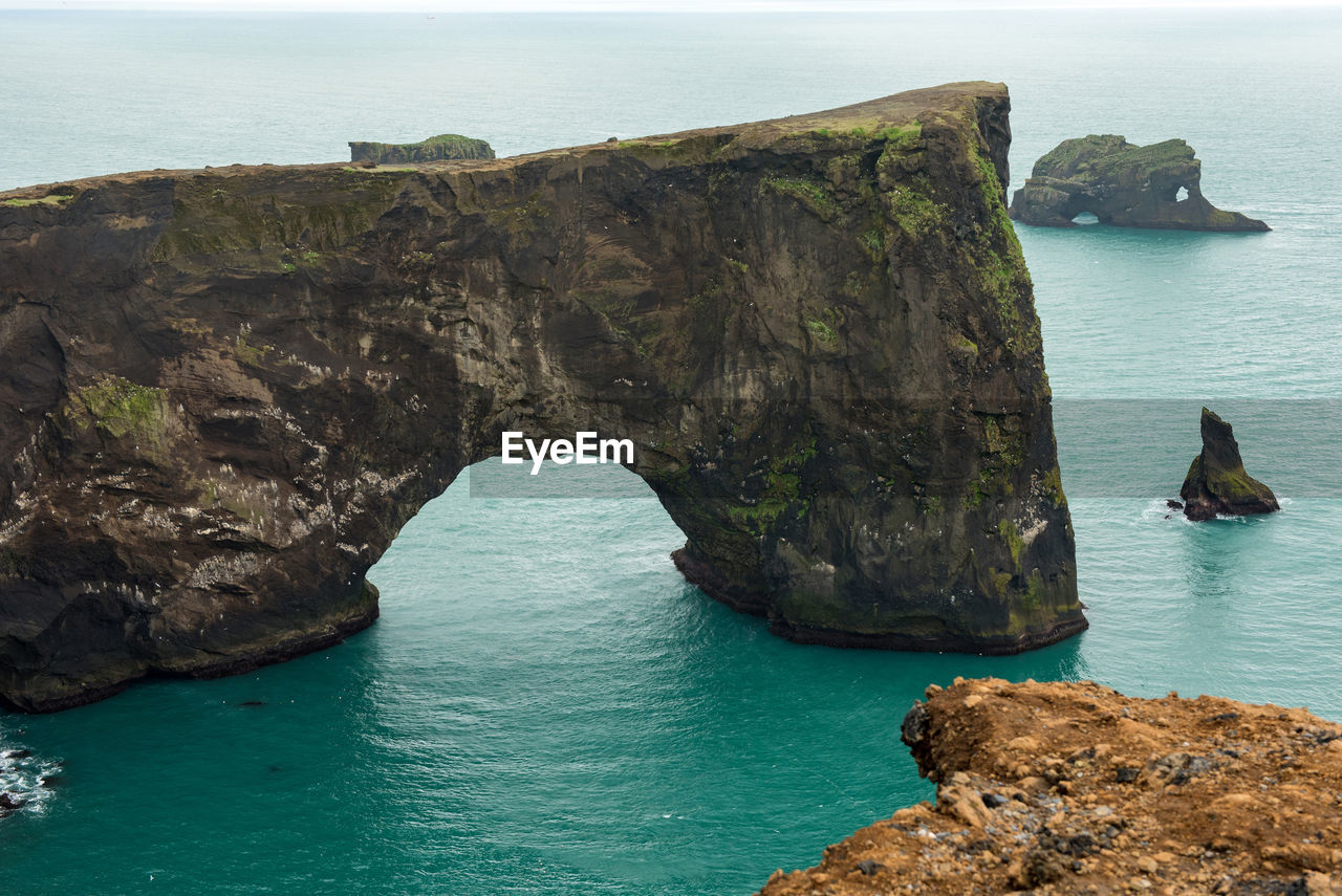 Rock formations by sea