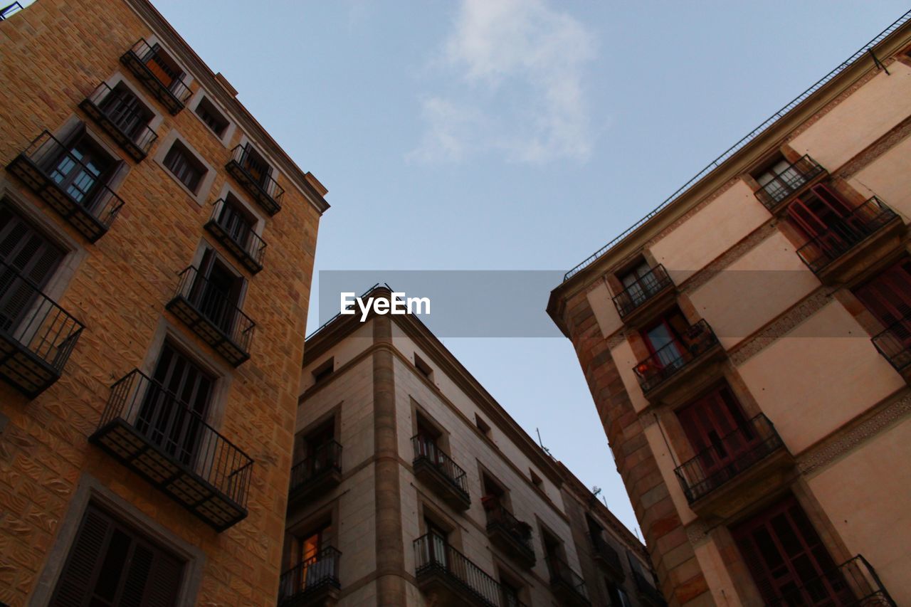 LOW ANGLE VIEW OF BUILDINGS