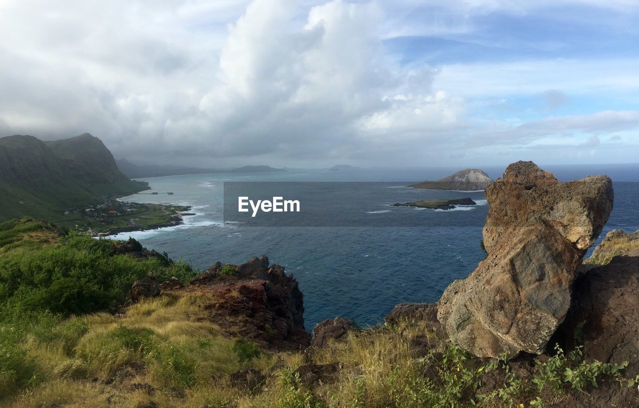 Panoramic view of sea against sky