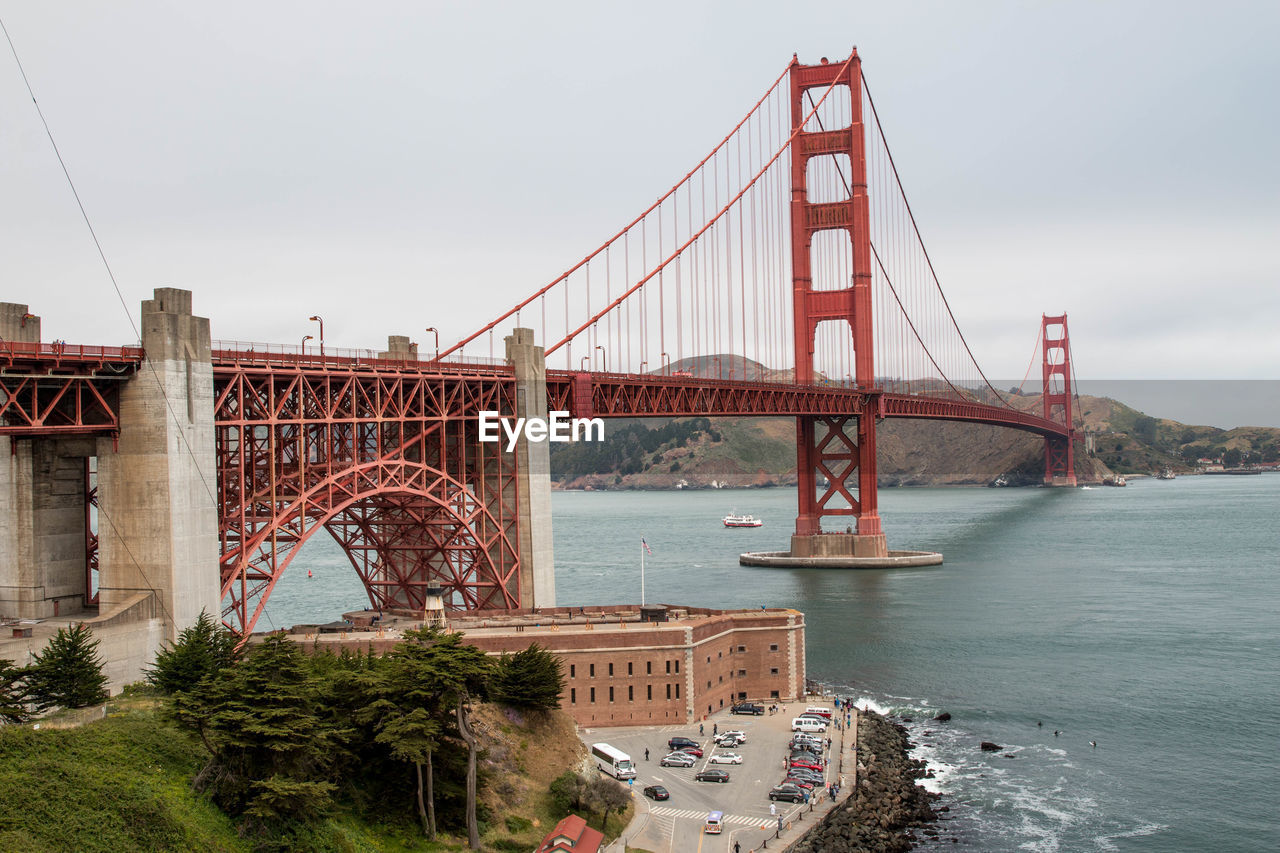 Golden gate bridge over san francisco bay