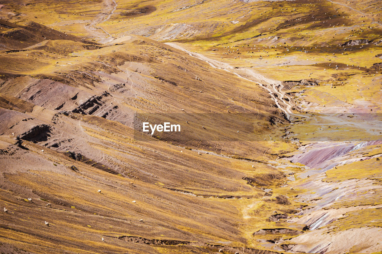 Rainbow mountain in peru