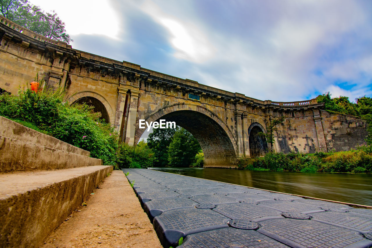 ARCH BRIDGE AMIDST PLANTS AGAINST SKY