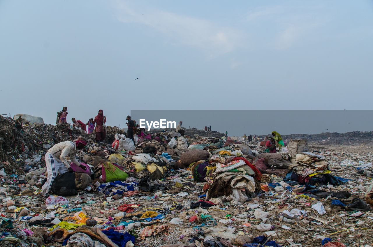 Landfill in new delhi india