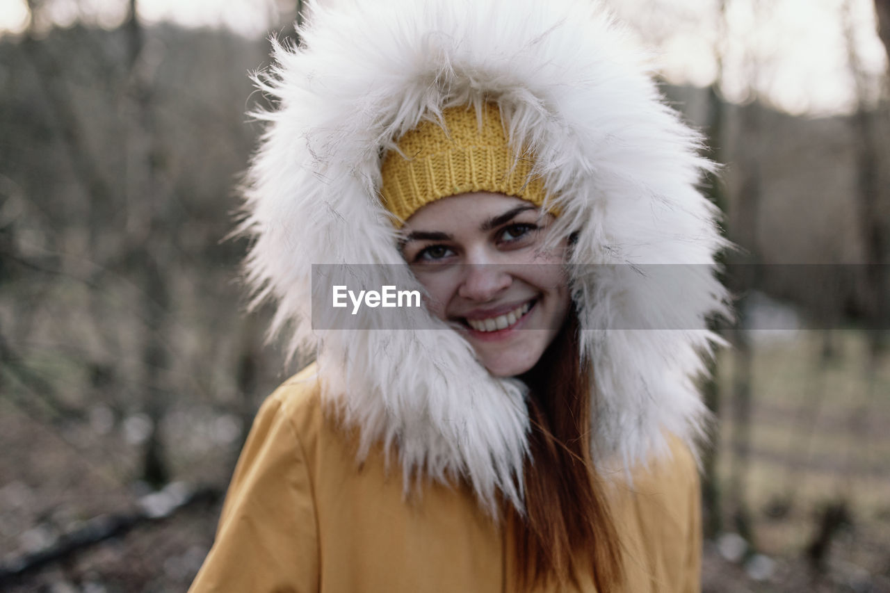 young woman wearing warm clothing