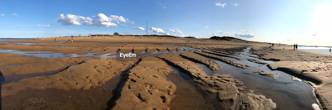 Panoramic view of beach against sky