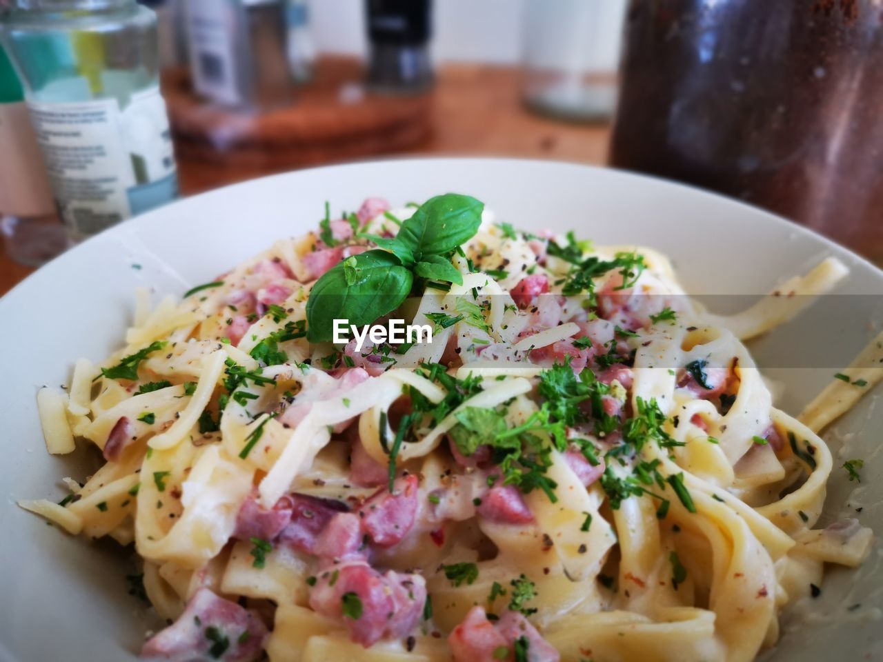 CLOSE-UP OF MEAL SERVED ON TABLE