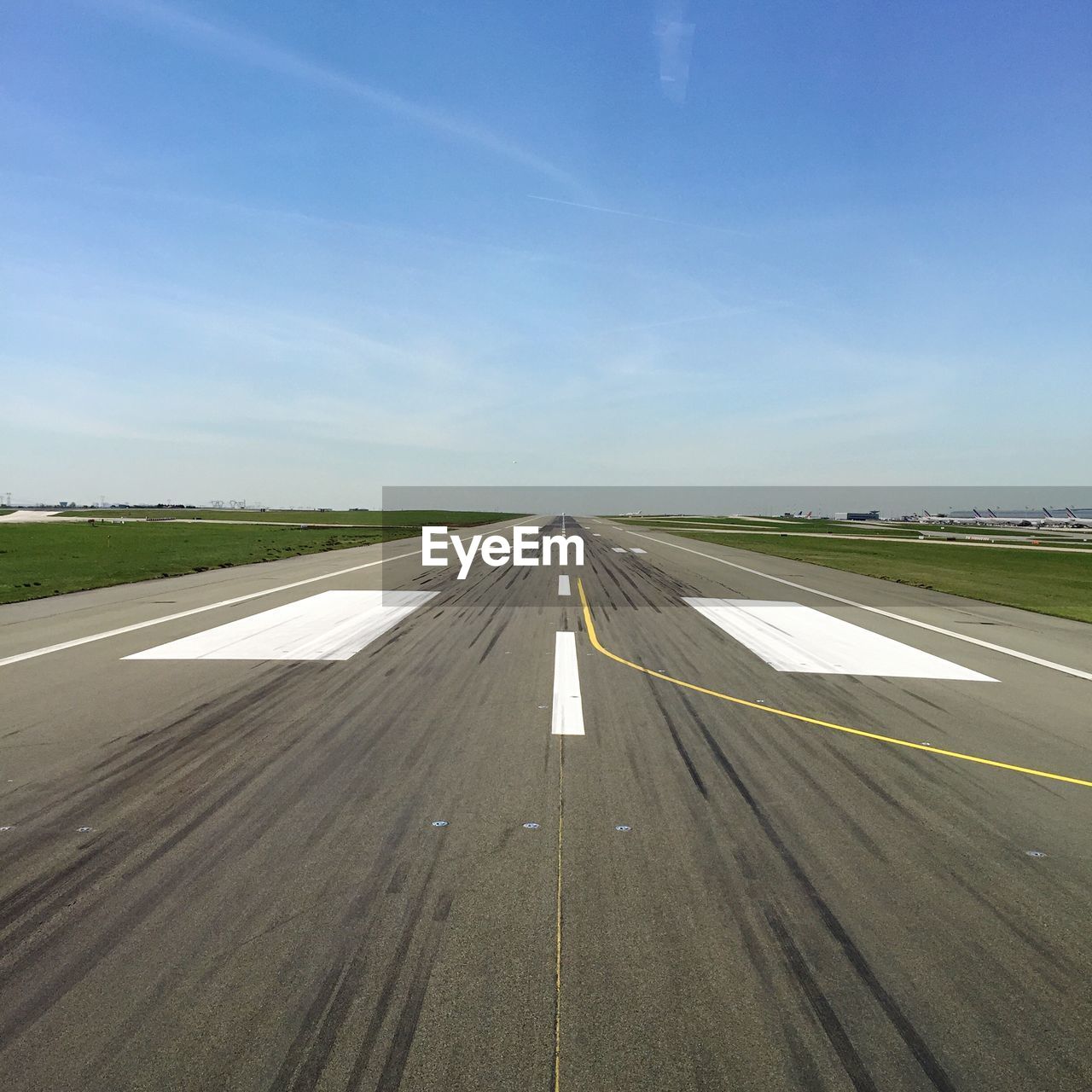 View of airport runway