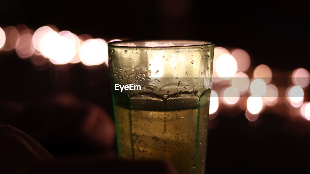 Close-up of drink in glass