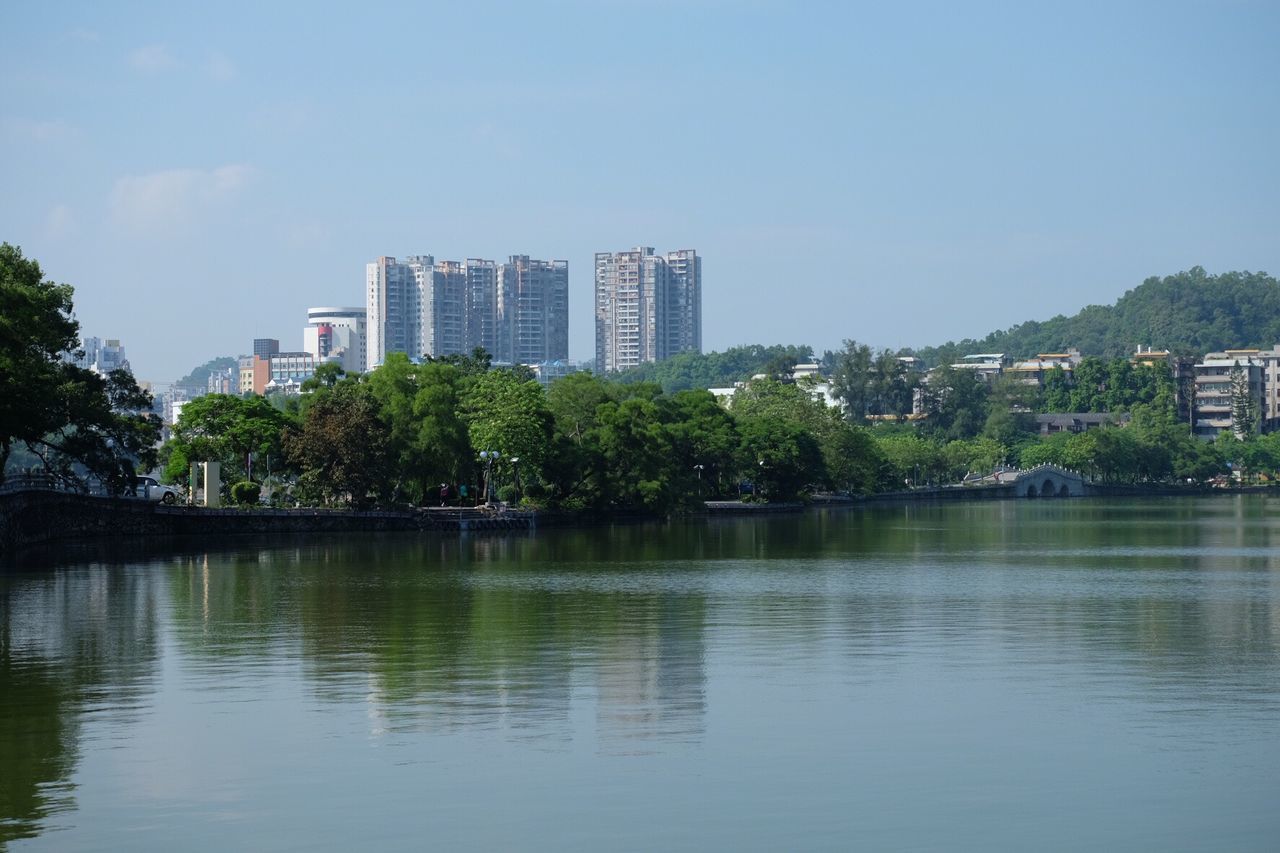 River with buildings in background